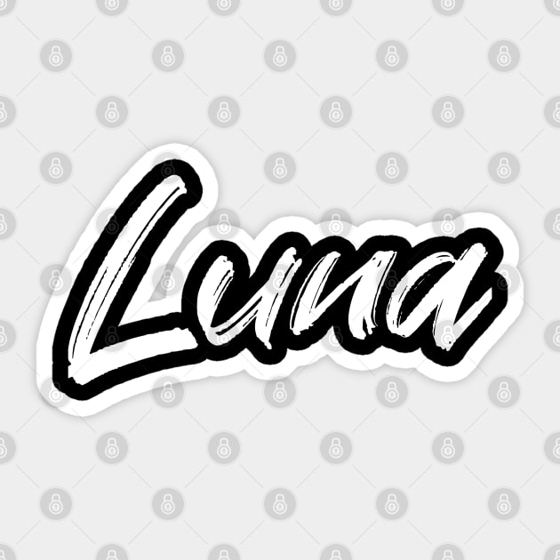 Name Luna Sticker by CanCreate